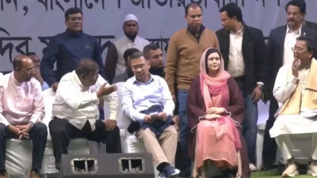 ঢাকা-১৭: ভাষানটেকে নির্বাচনী জনসভায় তারেক রহমান